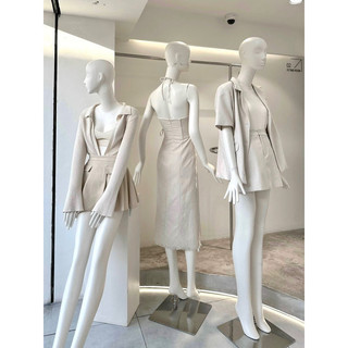 Đầm Linen Yếm Xếp Chouchou - SM