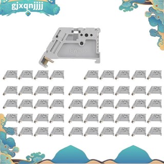 Bộ 50 35mm DIN Rail Terminal Block End Stopper Mounting Clip gjxqnjj