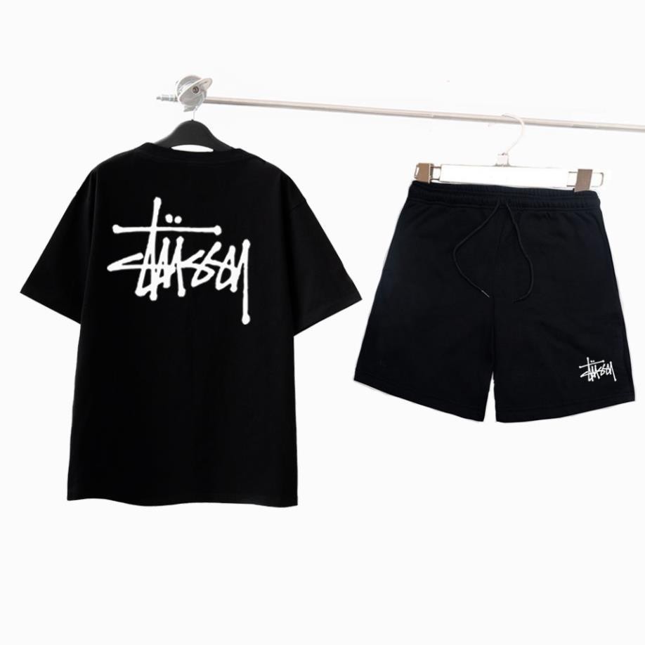 Bộ STUSSY Thể Thao STUSSY Nam Nữ STUSSY Bộ Quần Áo thun Unisex STUSSY MQA 064
