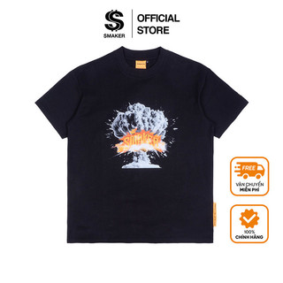 Áo thun cotton nam nữ 100% unisex - $maker nuclear bomb tee in black