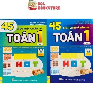 Sách - 45 đề ôn luyện và kiểm tra Toán 1