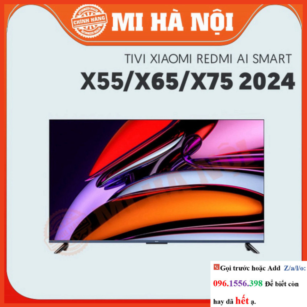 CH Tặng giá treo - Tivi Xiaomi Redmi AI Smart X55/X65/X75 - Bản 2024