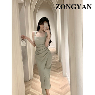 ZONGYAN váy Đầm váy nữ body đầm phổ biến Fashion Fashion Stylish WLQ2430E6M 11Z240315