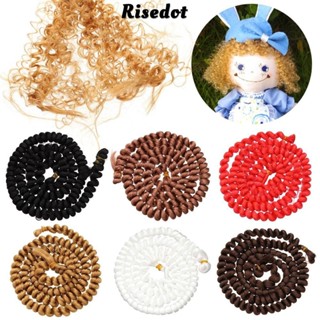  Risedot Búp Bê Tóc Giả Handmade Mini Váy 1   6 1   4 1   3 1   12 Phụ Kiện Dây Tóc Giả 