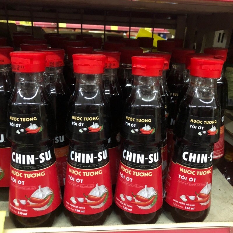 Nước tương Chinsu tỏi ớt/ Chinsu nấm shiitake chai 330ml - Shop SIÊU THỊ LAN CHI Lan Chi