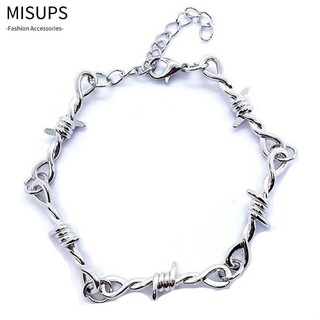 MISUPS Cổ choker Dây Gai Nhỏ Phong Cách gothic Punk Cho Nam Và Nữ