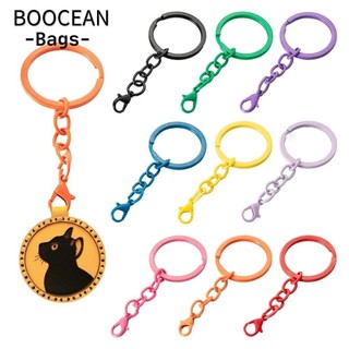 10 cái / bộ móc khóa kim loại, móc khóa 30 mm làm nhẫn chia nhiều màu sắc, bền với tôm hùm khóa móc chìa khóa diy trang sức làm phụ kiện