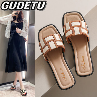 Bonnie Cathy  Dép sành điệu Nữ mặc giày đi biển chống trượt trên đầu Dép đế phẳng mới dành cho nữ