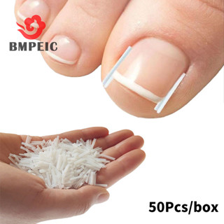  Bmpeic 50 Cái Dụng cụ chỉnh sửa móng chân mọc ngược Ngón chân Điều trị móng tay Miếng dán đàn hồi Miếng dán thẳng Kẹp Nẹp Dụng cụ làm móng chân mới 