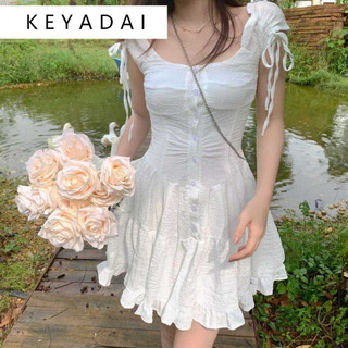 KEYADAI váy Đầm váy nữ body đầm Cute hàn quốc INS Casual WLQ2430F65 13Z240325