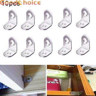 10PCS Stainless Steel Corner Brackets Angle Bracket Corner Brace L Shape Joint