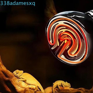 Đèn bò sát adamesxqb 110v / 220v 25 / 50 / 75 / 100w giữ ấm cho rùa, thằn lằn, đèn sưởi chất liệu gốm hồng ngoại xa cho gà
