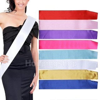 Cô Dâu Dây Đeo Vai Trống Màu Trơn Sinh Nhật Sash Lễ Cưới Giải Thưởng Lễ Sash Nghi Thức Ruy Băng Trang Trí