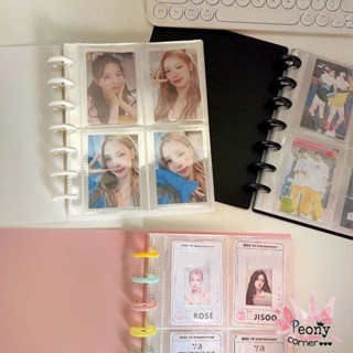 [Cóquà] Album Binder Ringnote A5 Sổ Còng Đựng Lomo Kèm Sẵn 20 Sheet 4 Ô 6x9cm BP BTS Ảnh Card Idol Collect Book