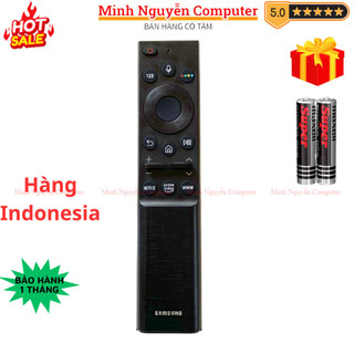 Remote điều khiển tivi Samsung Mã 32 Hàng Indonesia, giọng nói, điều khiển TV Samsung 4K internet - Tặng kèm pin - MNC