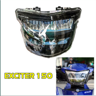 Chóa đèn led exciter 150, đèn pha led ex 150 2 tầng các đời full led gắn như zin độ sáng cao có bảo hành