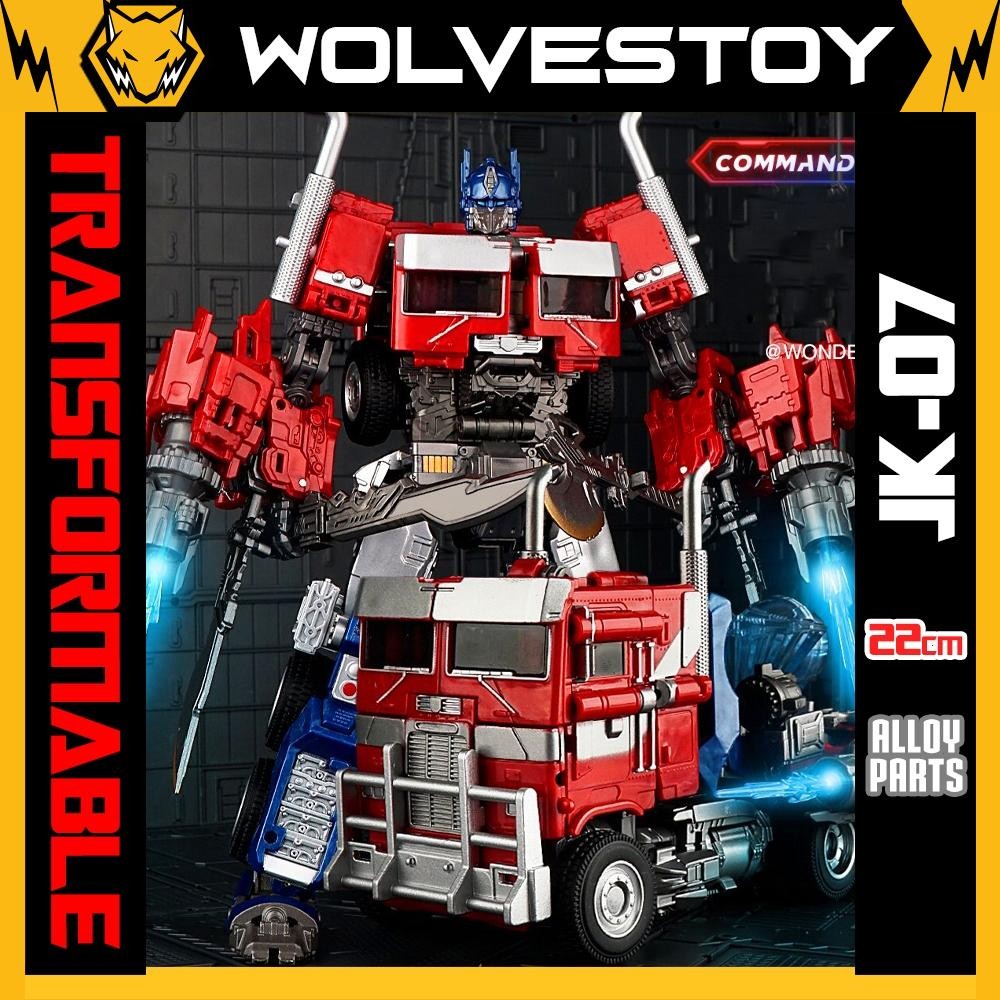 Mô Hình JingKe JK-07 Optimus Prime TF Rise Of The Beasts Robot Biến Hình Xe Container Truck 22cm