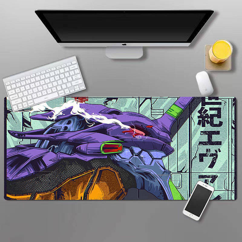 Eva Mouse Pad Oversized Neon Genesis Evangelion Anime Computer Keyboard Table Mat Thickened Nerv Eva