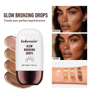 Glow Bronzing Drops Face Bronzer & Highlighter Mặt trang điểm lâu trôi P9h4