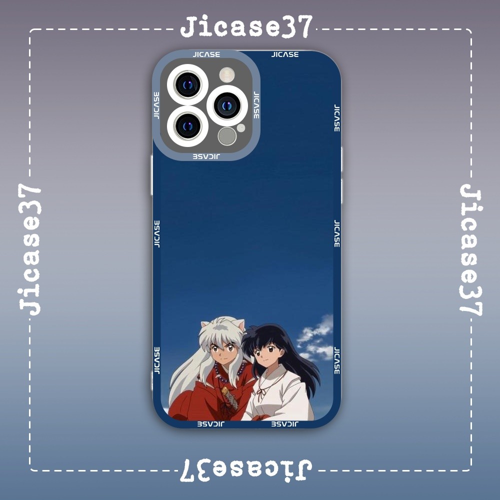 Ốp lưng iPhone Cạnh Vuông Samsung Xiaomi Oppo Chủ đề anime Inuyasha Khuyển dọa xoa