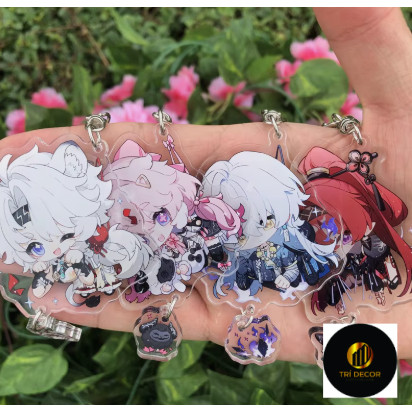 Móc khóa Game Wuthering Waves YUANWU Jiyan Yangyang móc khoá bằng arcrylic trong suốt