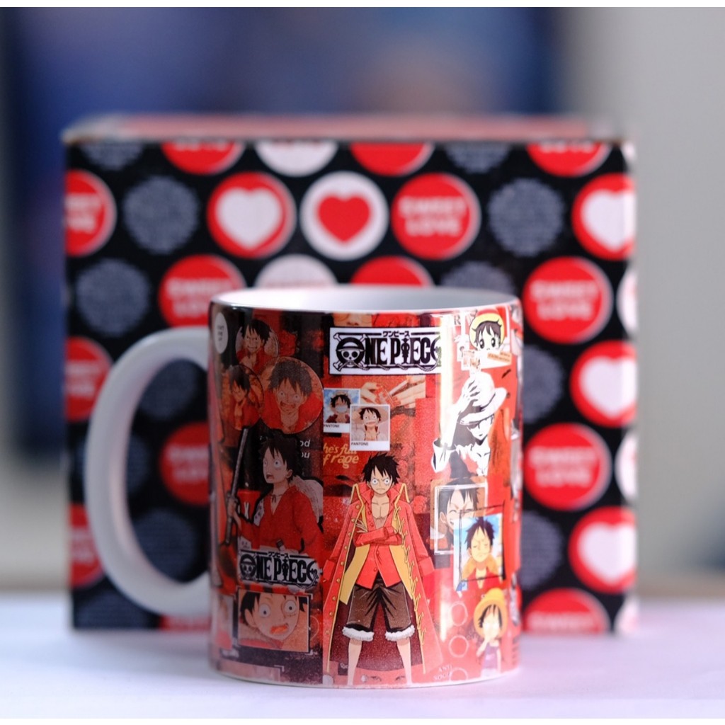 Ly Uống Nước In Hình Anime - Mẫu Ly In Hình ONE PIECE - Nhận In Theo Yêu Cầu