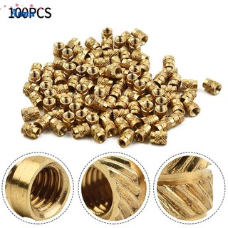 【Anna】Threaded Insert 100PCS Self-clinching Nut Type Brass High Quality Hardware