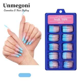 Unmegoni 100 Móng Tay Giả Màu Gradient Bắt Mắt Sành Điệu Màu Sắc