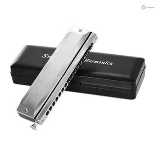 Kèn harmonica swan sw-1664 64 tông c 16 lỗ kèm hộp đựng và khăn lau dành cho trẻ em và người lớn