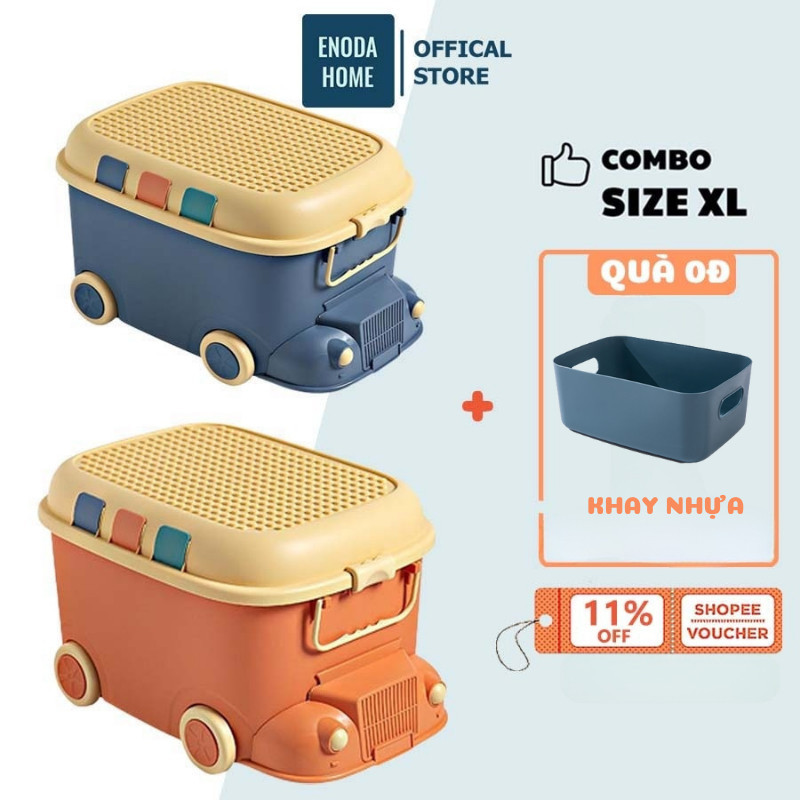 Thùng Đựng Đồ Chơi Enoda Home Size Lớn Có Bánh Xe Đựng Đồ Tiện Lợi Q013