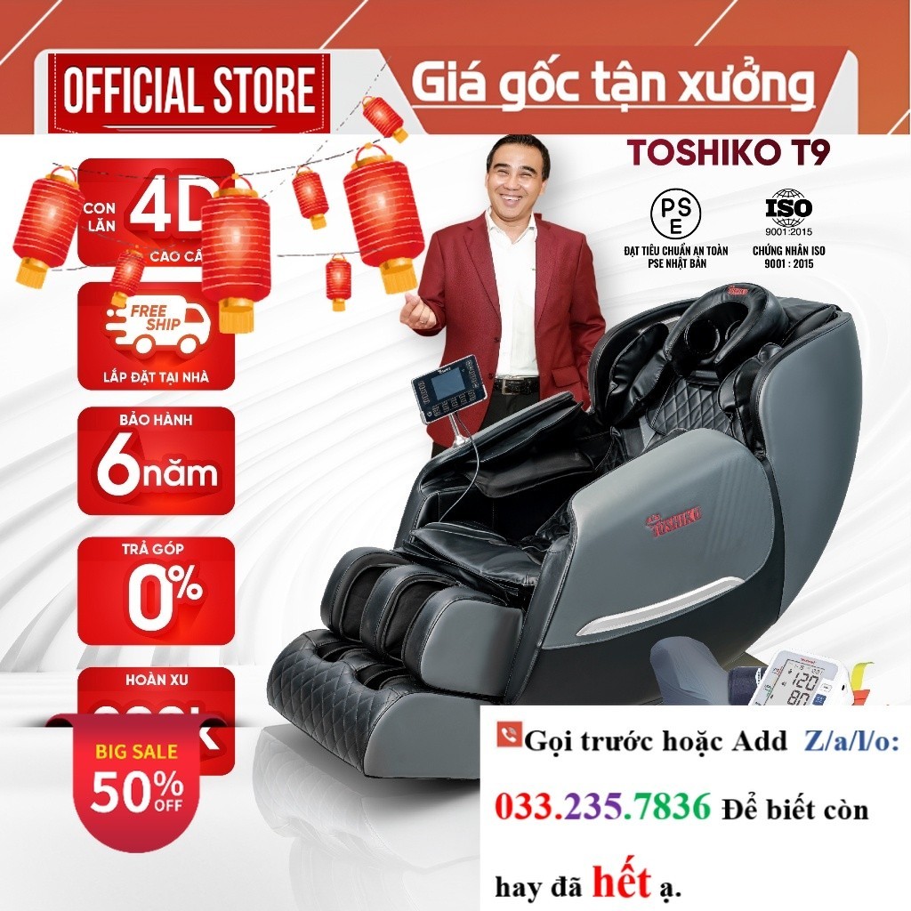 Ghế massage toàn thân Toshiko T9 <new