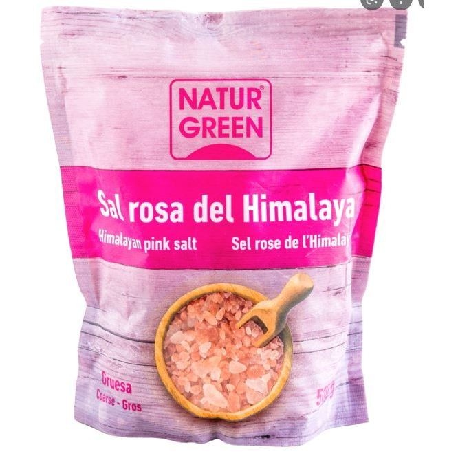 Muối Hồng Himalaya Dạng Hạt Naturgreen 500g -  Pink Coarse Salt Himalaya NaturGreen 500g MOONSHINE-FOODS