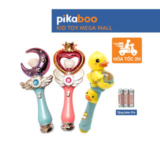 Gậy phép thuật Pikaboo đồ chơi có âm thanh và đèn sáng lấp lánh mẫu đa dạng dày dặn an toàn cho bé