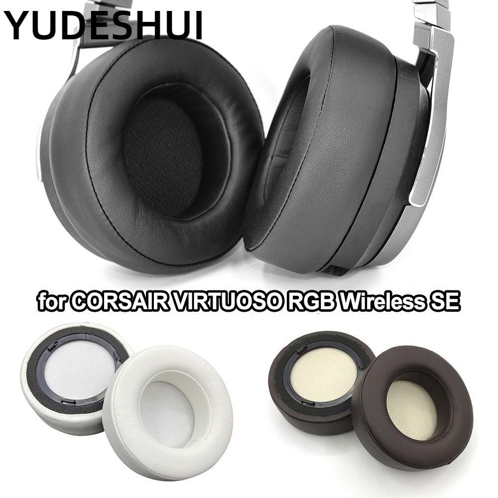 YUDESHUI 1 Cặp Miếng Đệm Tai Nghe Da Protein Tai Nghe Bọt Miếng Đệm Tai Nghe Cho CORSAIR VIRTUOSO Wi