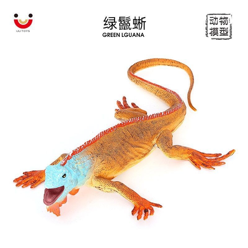 ♞Bán buôn tại nhà máy♞Mô Phỏng Thằn Lằn Bò Sát Mô Hình Xanh Iguana Tĩnh Chắc Chắn Đồ Trang Trí Trẻ E