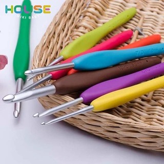 Kim móc cán dẻo lẻ êm tay 14 size kim đan len bằng nhôm 2-10mm