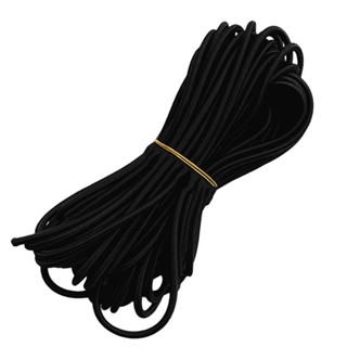   Sẵn SÀNG  Dây Bungee đàn hồi 6mm Dây chống sốc buộc thuyền kéo 10m Đen mạnh 