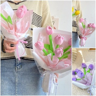 Hoa nhân tạo sang trọng dễ thương Hoa Tulip Hoa giả Lễ hội Quà tặng Trang trí phòng ngủ