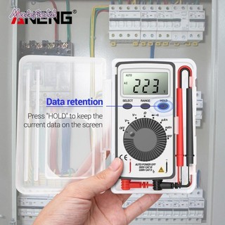Đồng hồ vạn năng kỹ thuật số bỏ túi LCD Ampe kế di động tự động AC / DC