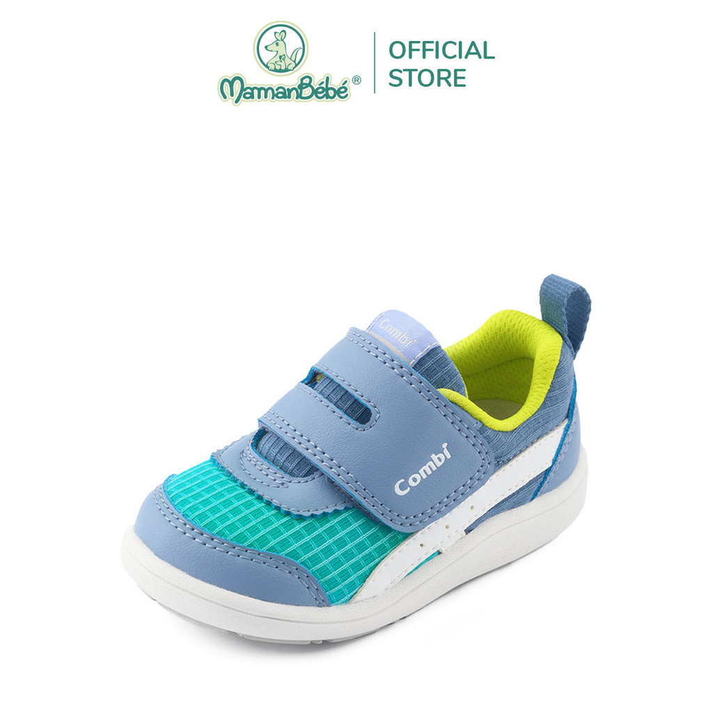 (MamanBébé chính hãng) Giày Combi S-Go đế định hình chống bàn chân bẹt C2402 màu xanh dương