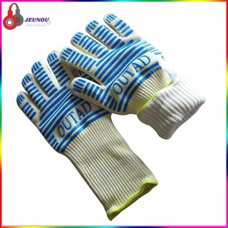 Heat-Resistant Outdoor Grill Barbecue Fireplace Camping Oven Baking Gloves