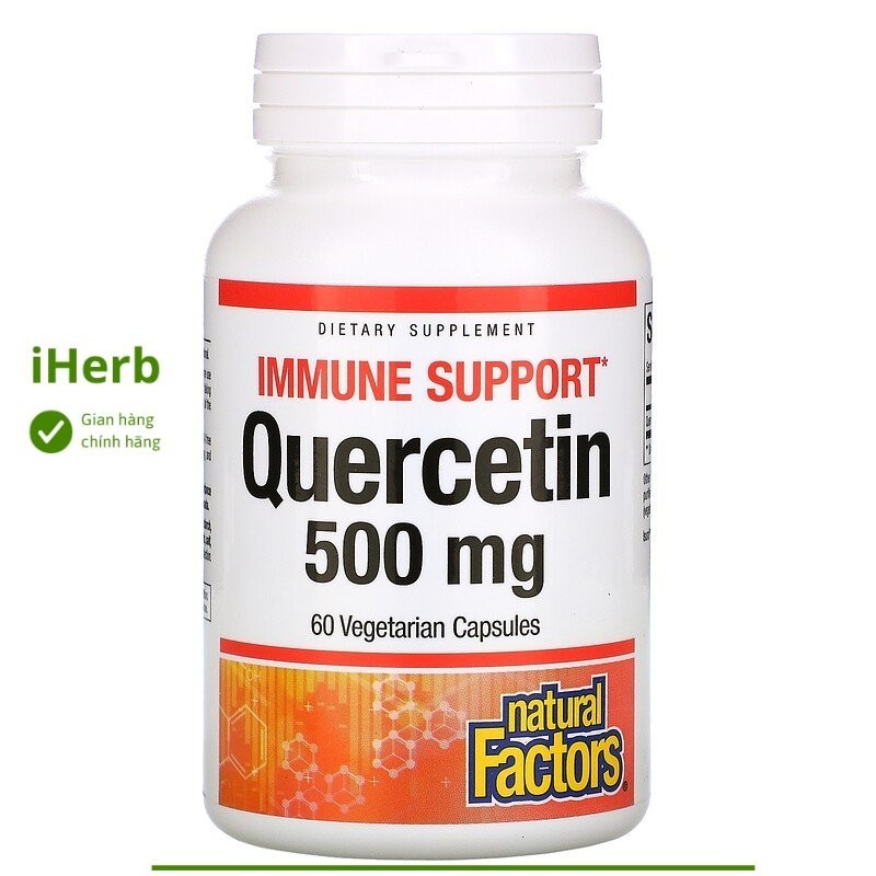 Quercetin 500 mg của Natural Factors ( 60 viên) - iHerb Việt Nam