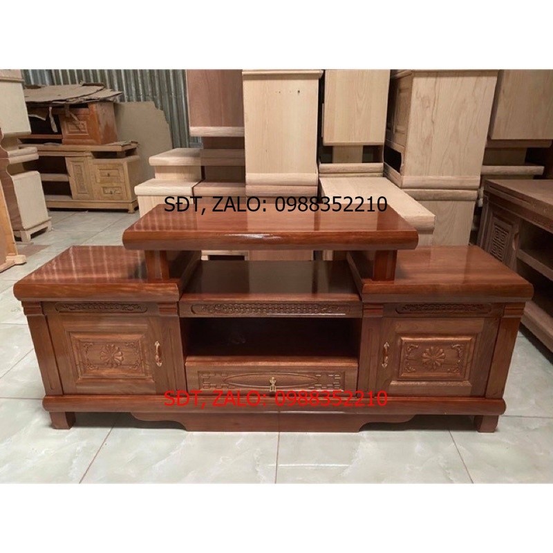 Kệ Tivi Gỗ Sồi Đơn Giản, Hiện Đại
