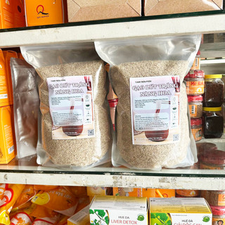 Gạo lứt trắng nàng hoa TN Gò Công hữu cơ túi 3kg - Thực Dưỡng Ngọc Minh
