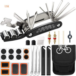 Bộ sửa chữa xe đạp kết hợp dụng cụ sửa chữa lốp xe đạp / bộ sửa chữa 15 trong 16 trong một bảo trì