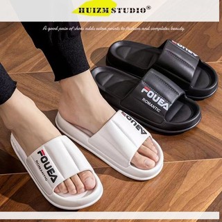 Huizumei Loại dép mới có cảm giác như cứt, dép đi trong nhà đế dày chống trượt eva, dép nam đơn giản và nhẹ