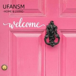 Miếng dán tường UFANSM họa tiết chữ bằng vinyl trang trí DIY