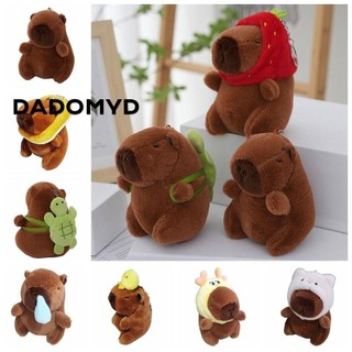 DADOMYD Sang Trọng Capybara Móc Khóa, Nhiều Màu Đồ Chơi Dễ Thương Mô Phỏng Capybara Mặt Dây Chuyền, Quà Tặng Hoạt Hình Capybara Chuột Lang Thú Nhồi Bông Búp Bê Động Vật Lông Tơ Trẻ Em