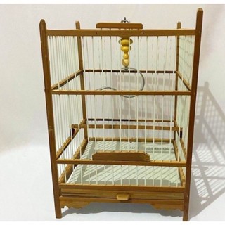  Lồng khuyên  hút mật vuông Khung lồng chim khuyên hút mật tự ráp trúc xử lí nan cáp quang giá rẻ kèm đủ phụ kiện 