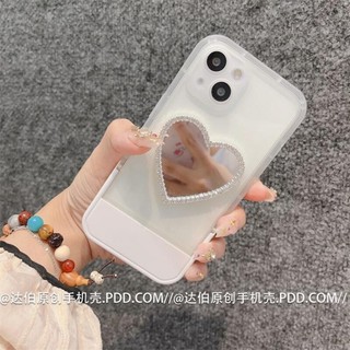 Iphone Tình Yêu Gương Kim Cương Trong Suốt Mờ Ghế Đứng Chống Rơi Chống Sốc 7 7plus 8 8plus Xs Xr 11 12 13 14 15 Pro Plus Promax